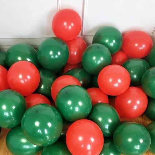 100 pcs 10 Inch Green Matte Latex Balloons Helium Balloons for Birthday Wedding Christmas Party Baby Shower Decoration Supplies