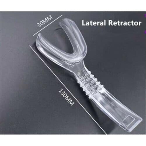 30Pis Dental Cheek Lateral Retractor Mouth Opener Photo Lip Hooks Tongue Clear Plastic 134℃ 6Types
