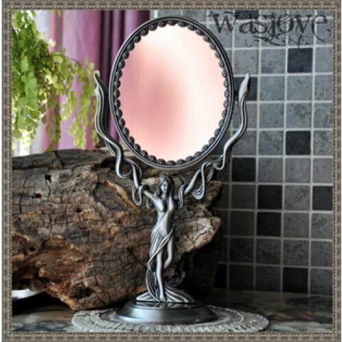 360 degree magnifying rotating princess women sex products double-face desktop table dressing cosmetic makeup mirror J009