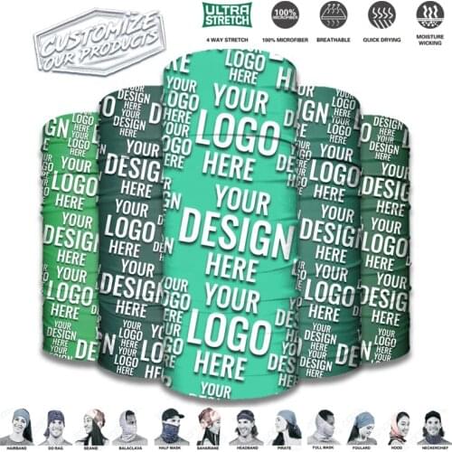 3D Tube Scarf Bandana Scaldacollo Coolmax Face Cover Bicycle Neck Gaiter Cycling Hiking Breathable Balaclava Custom Your Design