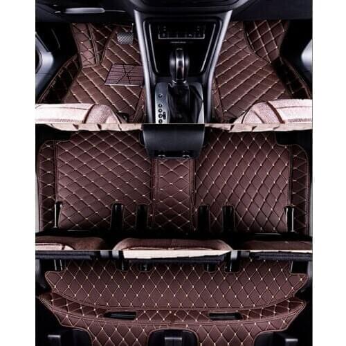 Customized Full Covered Car Floor Mats for Volkswagen Sharan 7seats Waterproof Carpets for Sharan