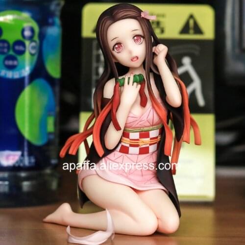 Anime Figure Demon Slayer Kamado Nezuko PVC Action Figure Kneeling Version Nezuko Kamado Figurine Collection Model Doll Gift