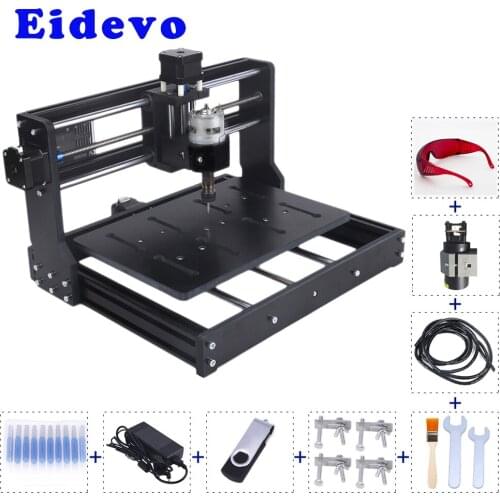 Eidevo CNC3020 CNC Wood Router and 40W Laser Engraver Built-in GRBL 1.1f A5 for Z-probe Engraving Cutting Printing Machine