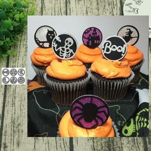 Halloween tags METAL CUTTING DIES Stencil Scrapbooking Photo Album Card Paper Embossing Craft DIY