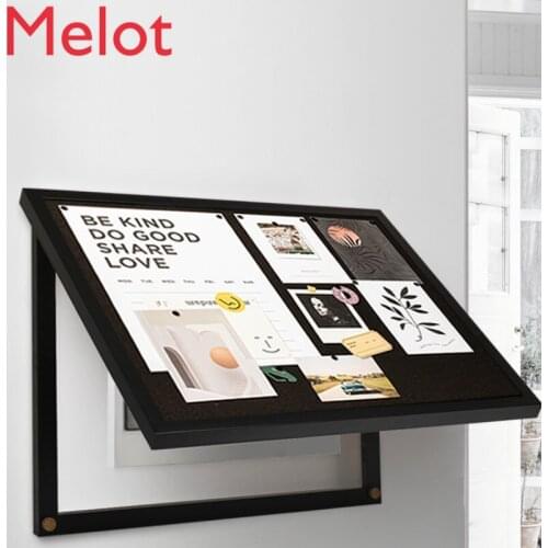 Hoshikawa Meter Box Decorative Painting Flip-up Hole-Free Blocking Corkboard Note Board Message Board