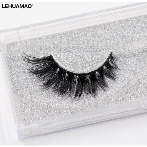 LEHUAMAO 3D Mink Lashes Makeup Eyelashes Fluffy Natural long fake lashes Full stripe reusable False Eyelash Extension 1 Pair