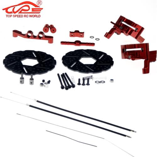 Front Wheel Cable Brake system Set For 1/5 HPI Baja 5B 5T SS 5SC ROVAN KM 1.0 2.0