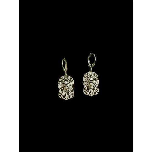 Trendy cute Spanish Water Dog drop earrings gold silver plated women fashion jewelry