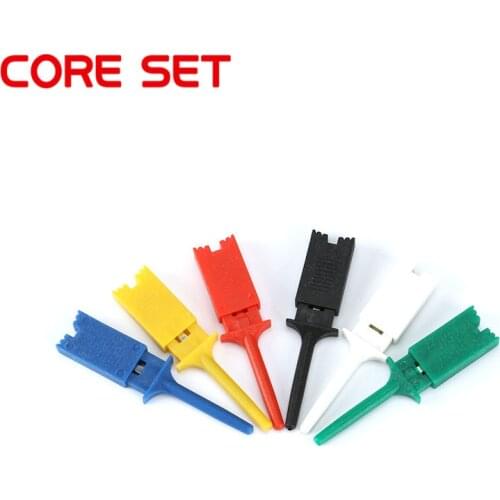 30PCS/Lot Mini Grabber Kits 6 Color SMD IC Test Hook Clip Jumper Probe Logic Analyzer Testing Accessories