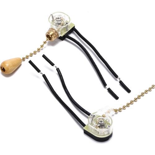 4pcs/Lot Home Ceiling Fan Lamp Universal Pull Chain Cord Switch Set Replacement Tools Wall Light Pull Switch 125-250V