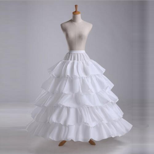2018 New Four Circle Hoop Children Kid Dress Slip Petticoat Wedding White Petticoat Crinoline Jupon Cerceau Mariage Underskirt