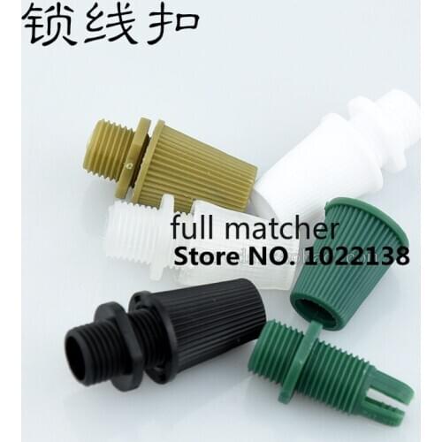 Plastic Cable Strain Reliefs Wire Clamp Male M10 Thread Cord Grips For Pendant Light Accessories