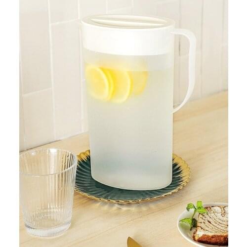 Nordic Plastic Water Jug Japanese Handle High Capacity Water Jug Refrigerator Juice Storage Jarra De Agua Drinkware DE50SH