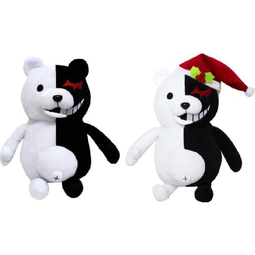 Anime Dangan Ronpa Monokuma Plush Doll Super Danganronpa 2 Black White Bear Monokuma Plush Toy Soft Stuffed Dolls 25/35cm