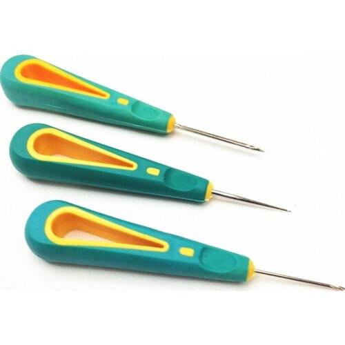 1pcs Awl for Repair Leather Shoe Sewing Cobbler Tool DIY Craft Straight Curved and Hole Hook Needle Bradawl Piercer Stab Awl