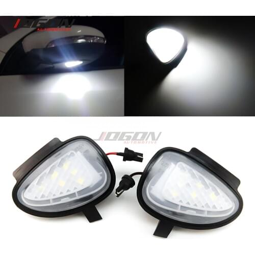 LED Side Wing Rearview Mirror Puddle Light Welcome Courtesy Lamp Trim For Volkswagen VW GOLF 6 MK6 GTI R32 2008-2014 Touran