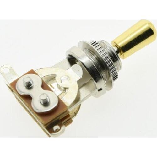 KAISH LP 3 Way Guitar Toggle Switch w/ Gold Metal Tip Fits LP SG