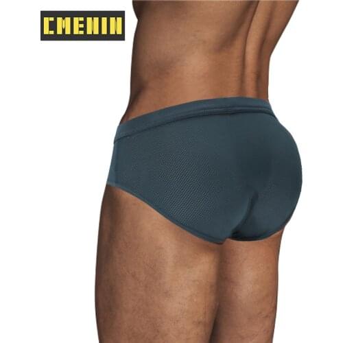 CMENIN Hot Polyester Gay Panties Jockstrap Mens Briefs Hip Raise Slip Sexy Man Underwear Brief Men Underpants Mens Swim CM808