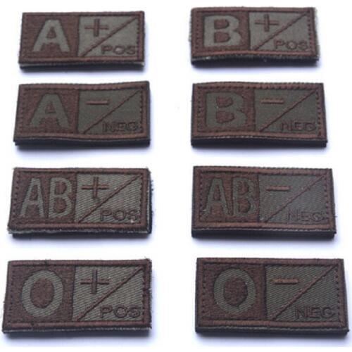 Embroidery Armband Blood Type Patch Magic Stickers Individual Embroidery Badges Type A/B/AB/O Patches