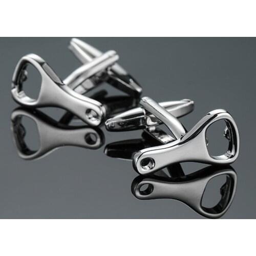 High quality mens shirt cuff link brand new fashion brand badge bottle opener cuff link lawyer business shirt suit pin
