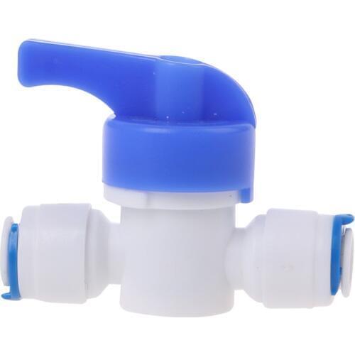 1/4'' Inline New Ball Valve Quick Connect Shut off For RO Water Reverse Osmosis
