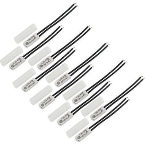 TLRS-9700 40 Celsius Bimetal Thermoastat Temperature Control Switch N.C 10 Pcs