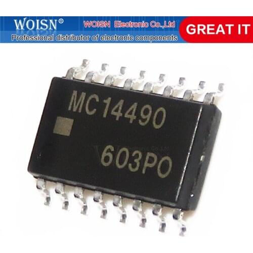 2pcs/lot MC14490DWR MC14490FEL MC14490 14490 SOP-16-5.2MM SOP-16-7.2MM In Stock