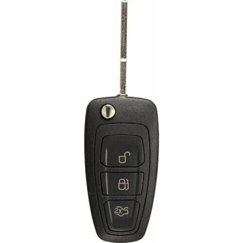 3 Buttons Uncut Remote Key with 4D63 Chip for Ford Focus C-MAX Mondeo Fiesta Black