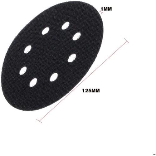 5 Inches(125mm) 8 Holes Ultra-thin Surface Protection Interface Pad for Sanding Pads and Hook&Loop Sanding Discs Thin Sponge