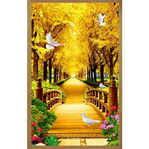 Full Square Drill 5D DIY Diamond Painting "Beautiful scenery" Embroidery Cross Stitch Mosaic Home Decor Gift Y2448