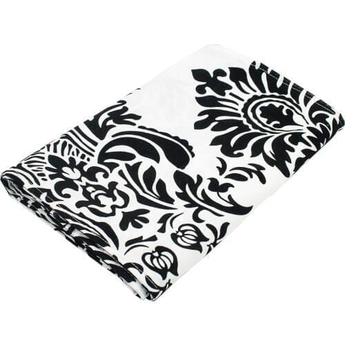 Black And White Flocking Damasks Modern Table Runner 30x275cm for Wedding Hotel Party Banquet Tables Decoration Home Textile