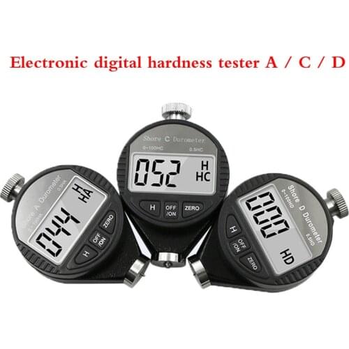 Digital Shore Hardness Durometer Digital Hardness Tester Hardness Meter Shore 0-100 A/C/D For Plastic Leather Rubber Multi-resin