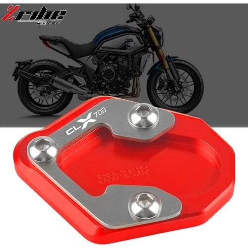 For CFMOTO CLX700 700CL-X Adventure 2020 2021 Motorcycle Kickstand Side Stand Plate Pad Enlarge Extension Foot Plate Sidestand
