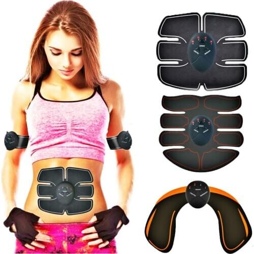 EMS Wireless Smart Muscle Stimulator Abdominal Trainer Hip Trainer Buttocks Butt Lifting Slimming Massager Body Shaping lady