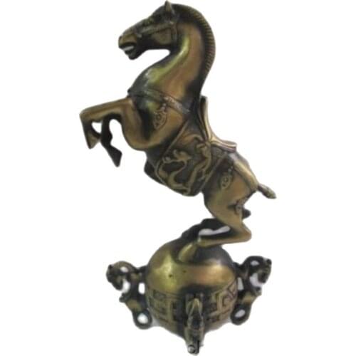 China old bronze fengshui decoration qiankun Horse