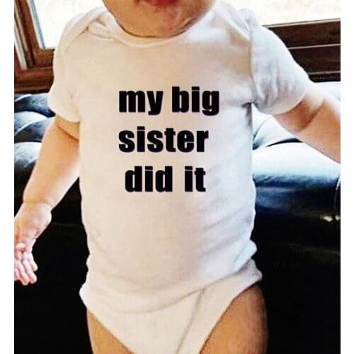 Kids Outfits Bodysuit for Babies Winter Baby Boy Clothes Toddler Girls Fall Costume Newborn Girls Winter Jumpsuit Big Sister