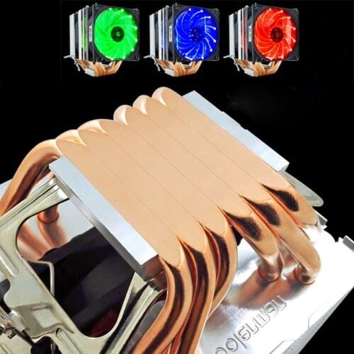 Coolerman 4pin 6 Heat Pipes CPU Radiator Ultra Quiet Desktop CPU Fan 1155AMD1150