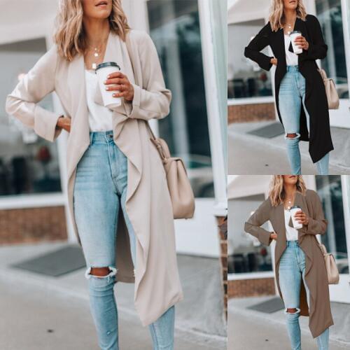 Mazefeng Women's Long Trench Coats