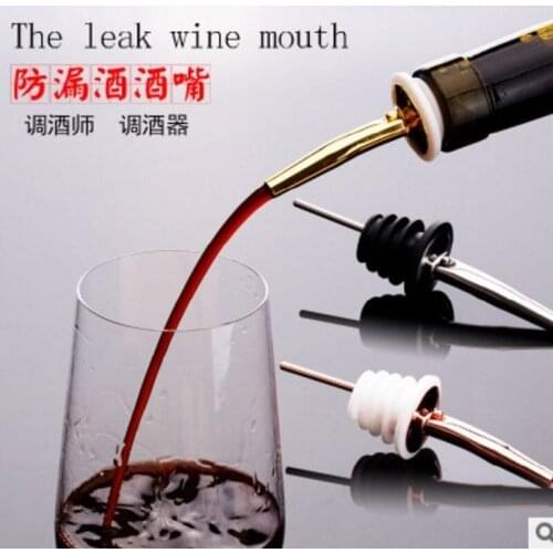 Stainless Steel Wine Pourer, Olive Oil Jug Drainage Tool, Bar Adjuster, Wine Spout Wine Corks Bar Tools