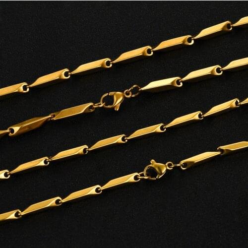 New Stainless Steel Byzantine Chain 2MM-3MM Silver Color/Gold Color Men And Women Necklaces Popular Fashion Jewelry Gift