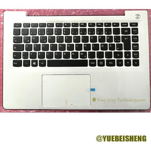 YUEBEISHENG New for Lenovo U31 U31-70 ideapad 500S-13 500s-13isk German keyboard upper cover Touchpad 5CB0J30949