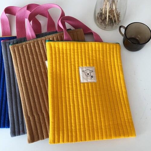 Spring 2021 New Hot-selling Childrens School ins Bag Sewing portable canvas ipad Grocery Tote Handbag Lightweight Shoulder Bags