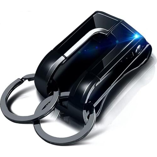 New two-Ring Belt Keychain Man Car Keys Keychain Luxury for Key Ring Holder Accessories Gadgets Best Gift for Father Husband