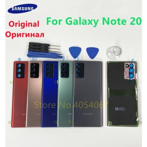 Original Back Cover Plastic Housing Battery Door Replacement For Samsung Galaxy Note 20 N980 N980F SN980F/DS Rear Case + Tools