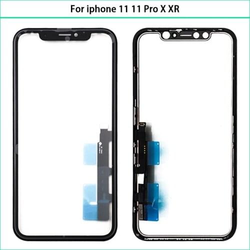 Original New For iphone 11 11 Pro Touch Screen Digitizer Panel Sensor LCD Outer Front Glass Panel Lens Replace For iphone X XR