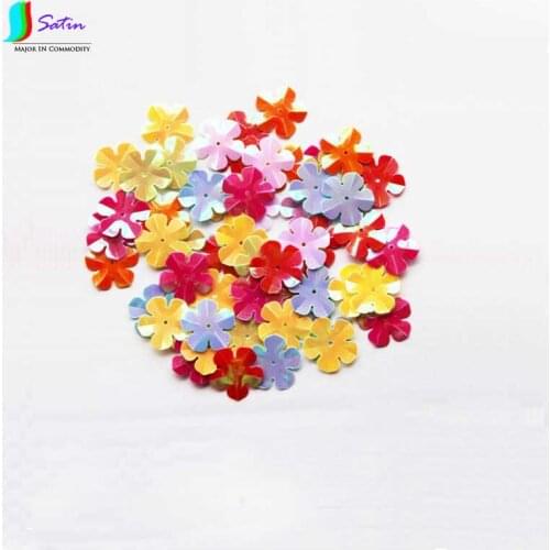 New Five Petal Flower Shape Loose Sequin For Sewing Dance Clothing Decoration Accessory DIY Sequin S0464H 20MM/2CM