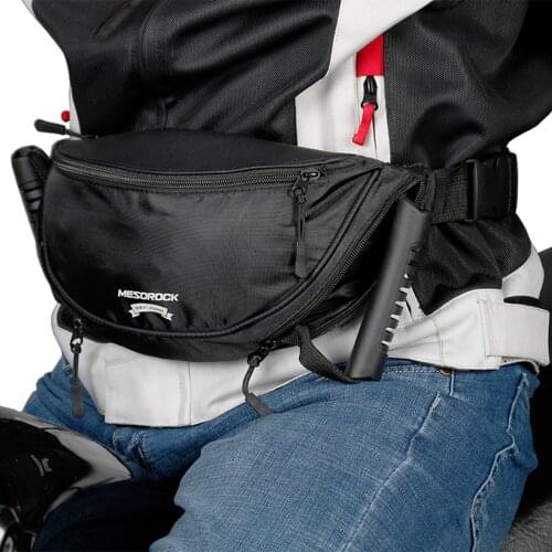 Motorcycle Belt Bag Adjustable Anti-fatigue Waist Pack Motorcycle Belt Bag Handle Back Seat Motorcycle Accessories