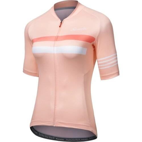 Santic New Women Cycling Jersey Bike Jerseys Pro Fit Road MTB Tops Bicycle Short Sleeves Summer Breathable Asian Size S-3XL