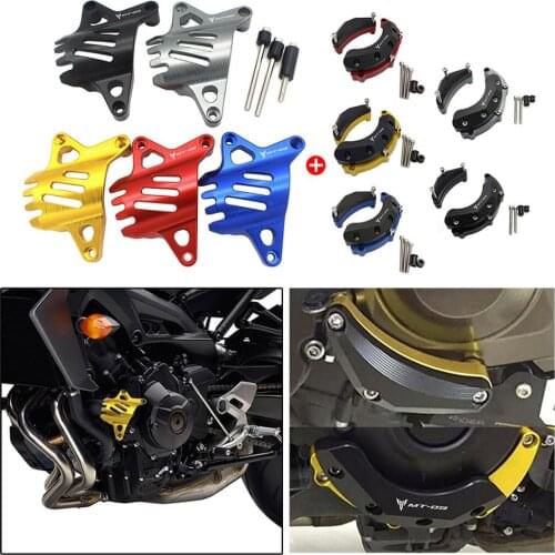 SEMSPEED Water Pump Protective Cover MT09 Engine Protector Cover Accessory For YAMAHA With MT09 Logo Protection Motorcycle Parts