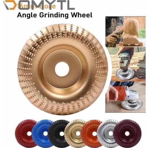 16mm Round Wood Angle Grinding Wheel Abrasive Disc Angle Grinder Carbide Coating Bore Shaping Sanding Carving Rotary Tool